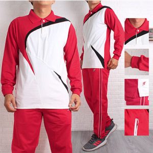 Baju Seragam Olahraga Kantor Warna Merah Putih