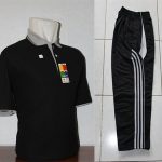 Setelan Baju Training Olahraga Warna Hitam