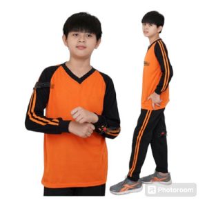 Baju Olahraga SD Warna Orange