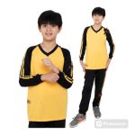 Baju Olahraga SD Warna Kuning Hitam