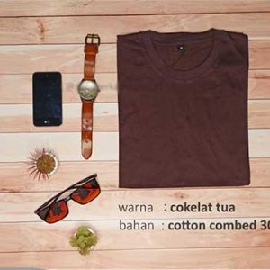 Kaos Polos Coklat