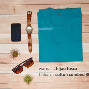 Kaos Polos Hijau Tosca