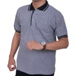 Kaos Polo Warna Abu Misty