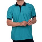 Kaos Polo Warna Hijau Toska