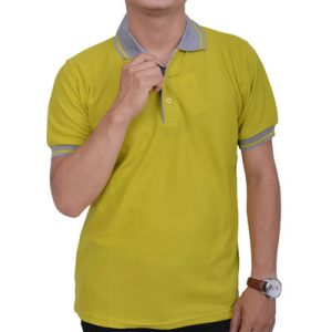 Kaos Polo Hijau Lemon