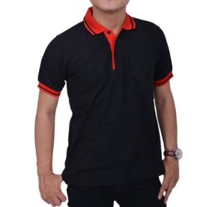 Kaos Polo Warna Hitam