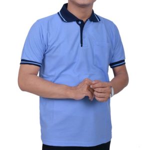 Kaos Polo Warna Biru Langit