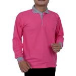 Kaos Polo Pink Fanta Lengan Panjang