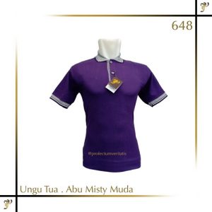 Polo Shirt Warna Ungu Tua