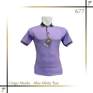 Polo Shirt Warna Ungu Muda