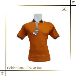 Polo Shirt Warna Coklat Bata