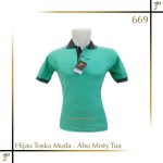 Polo Shirt Warna Toska Muda