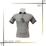 Polo Shirt Warna Abu Muda