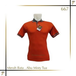 Polo Shirt Warna Merah Bata