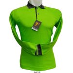 Polo Shirt Lengan Panjang Warna Hijau Apel