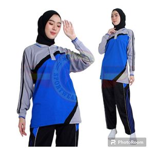 Baju Olahraga SMA Warna Biru Benhur