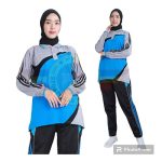 Baju Olahraga SMA Warna Biru Turkis