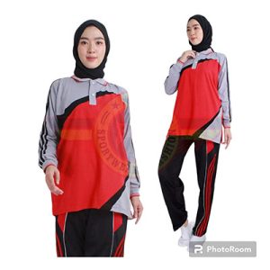 Baju Olahraga SMA Warna Merah