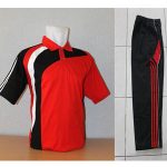 Setelan Baju Training Pria Warna Merah