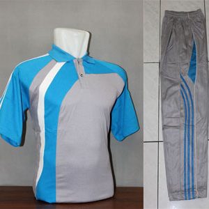 Setelan Baju Training Pria Bahan Katun